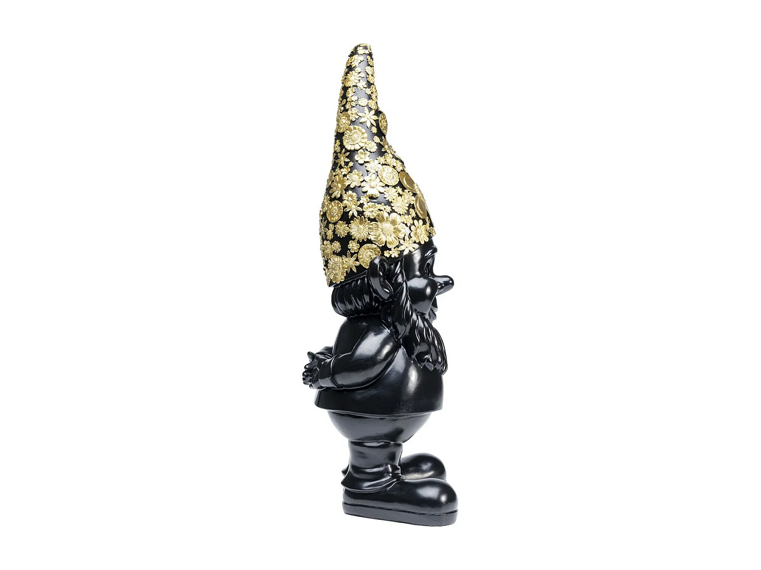 Figurine décorative Nain Standing noir-doré 60