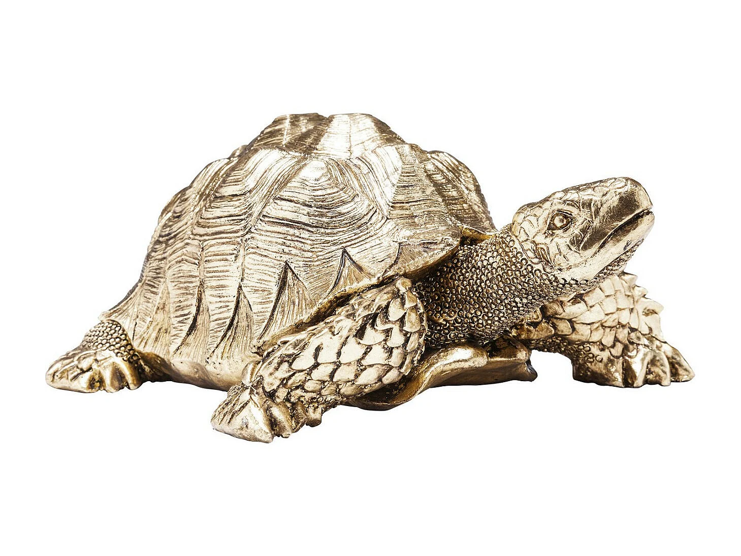 Deko Figur Turtle Gold Klein