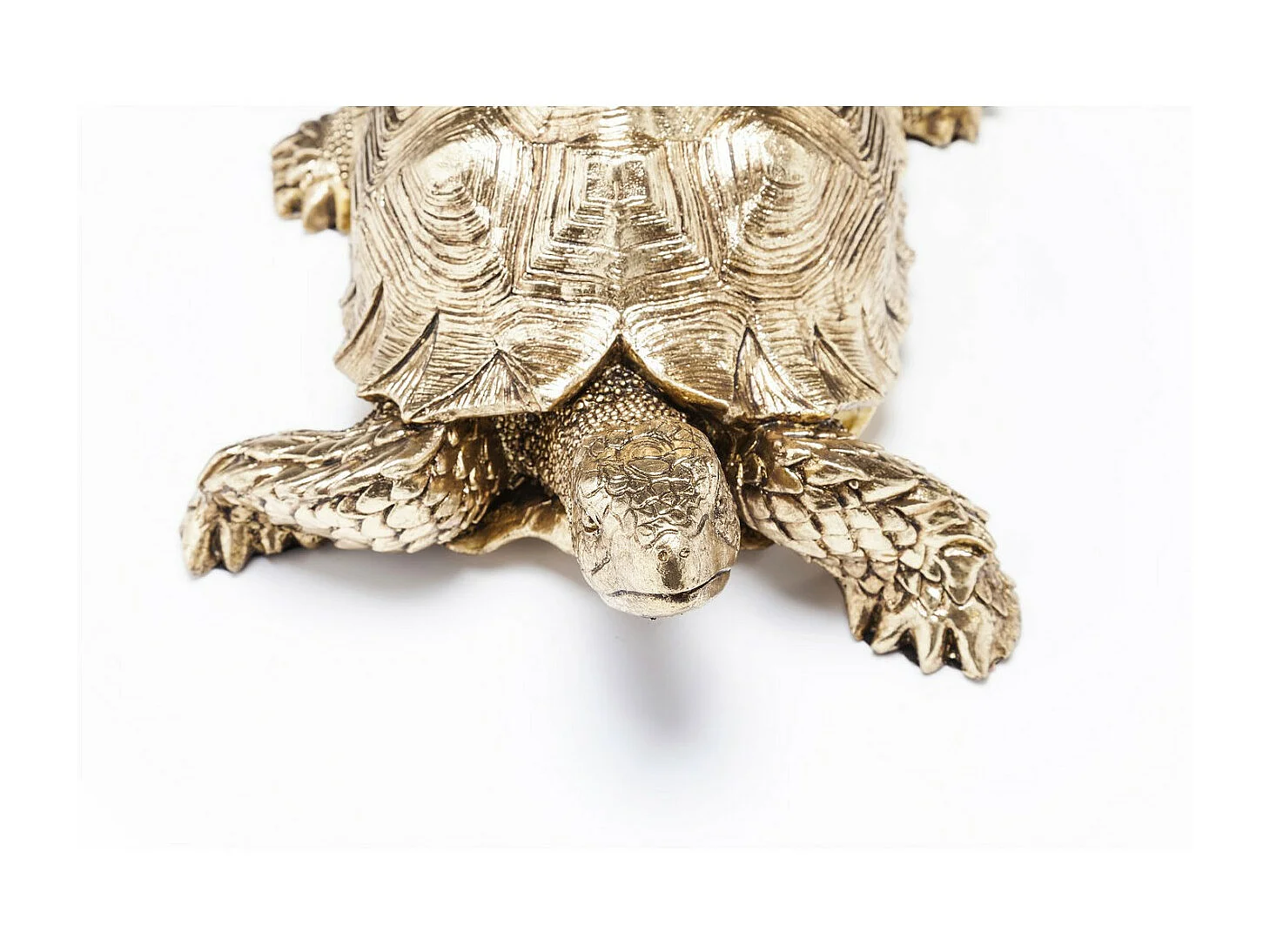 Deko Figur Turtle Gold Klein