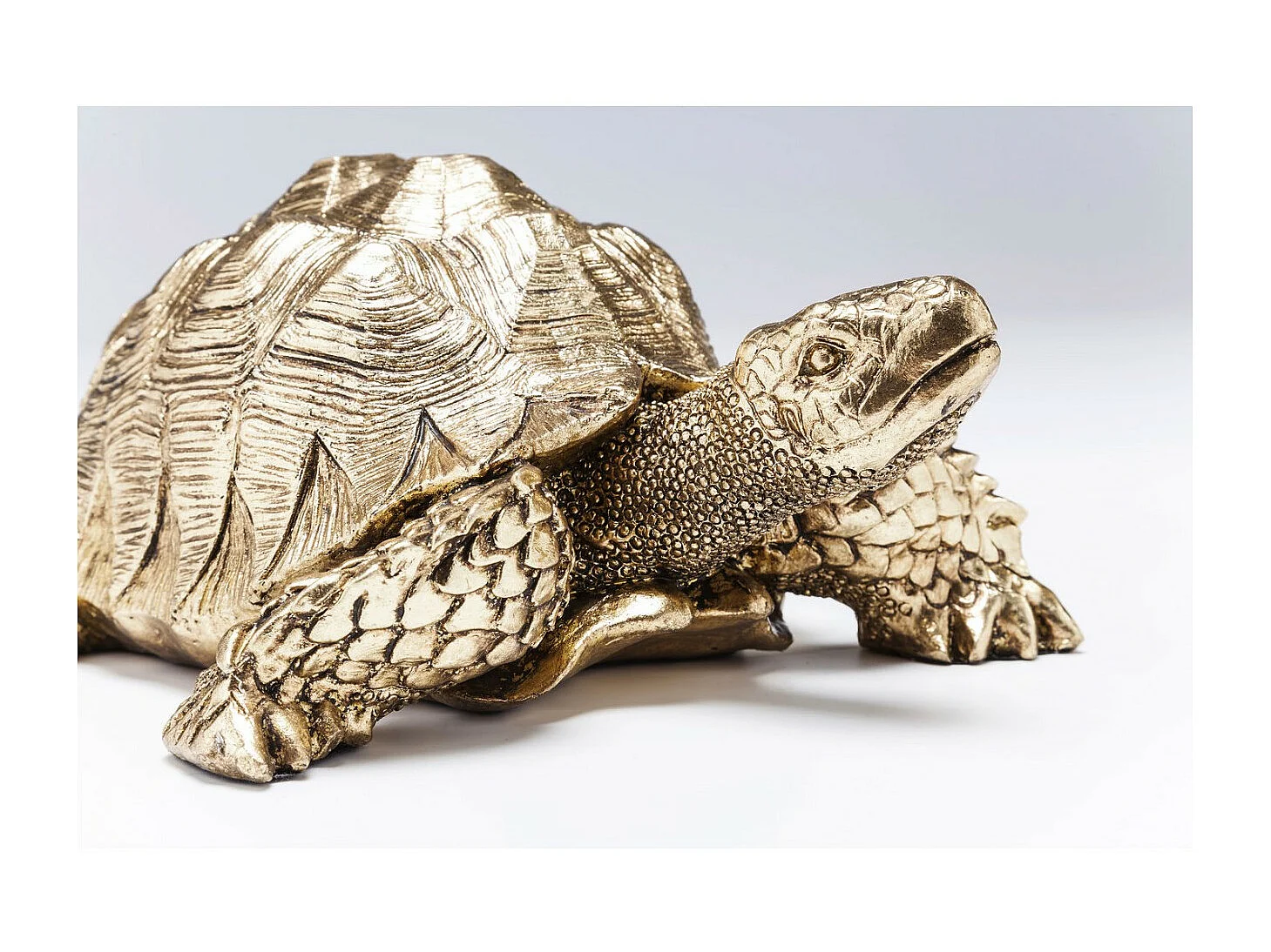 Deko Figur Turtle Gold Klein