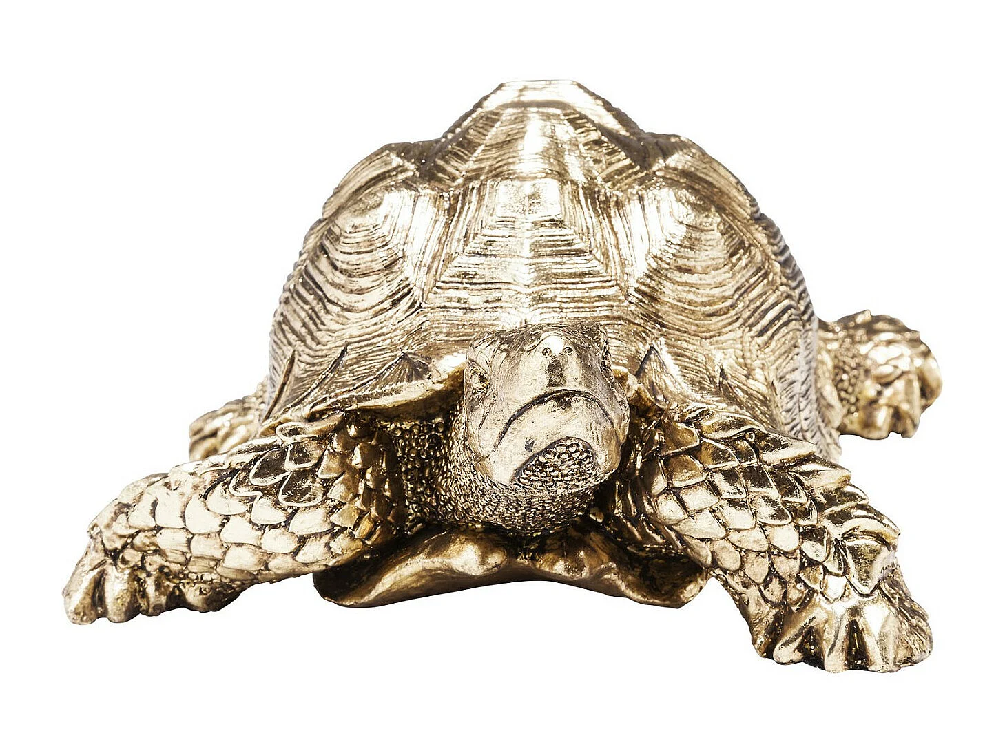 Deko Figur Turtle Gold Klein