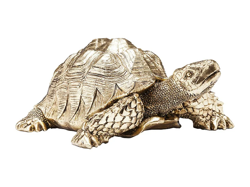Deko Figur Turtle Gold Klein