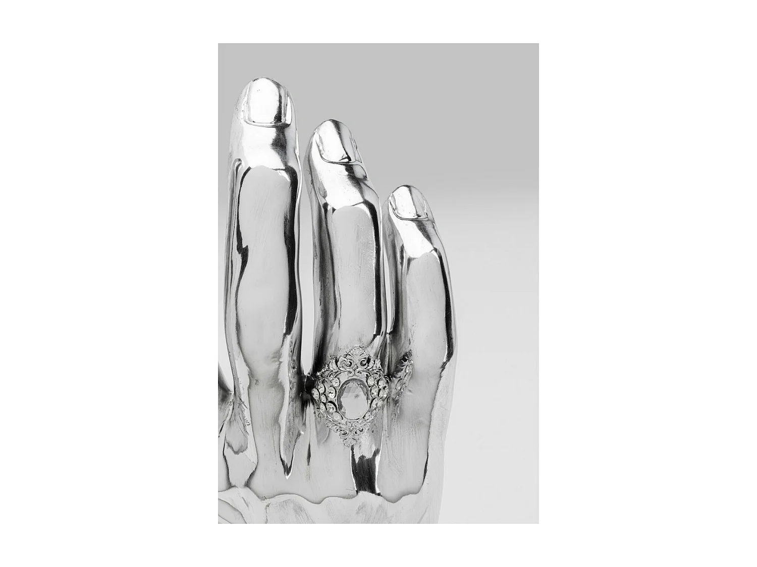 Deko Objekt Mano Diamond Ring Silber