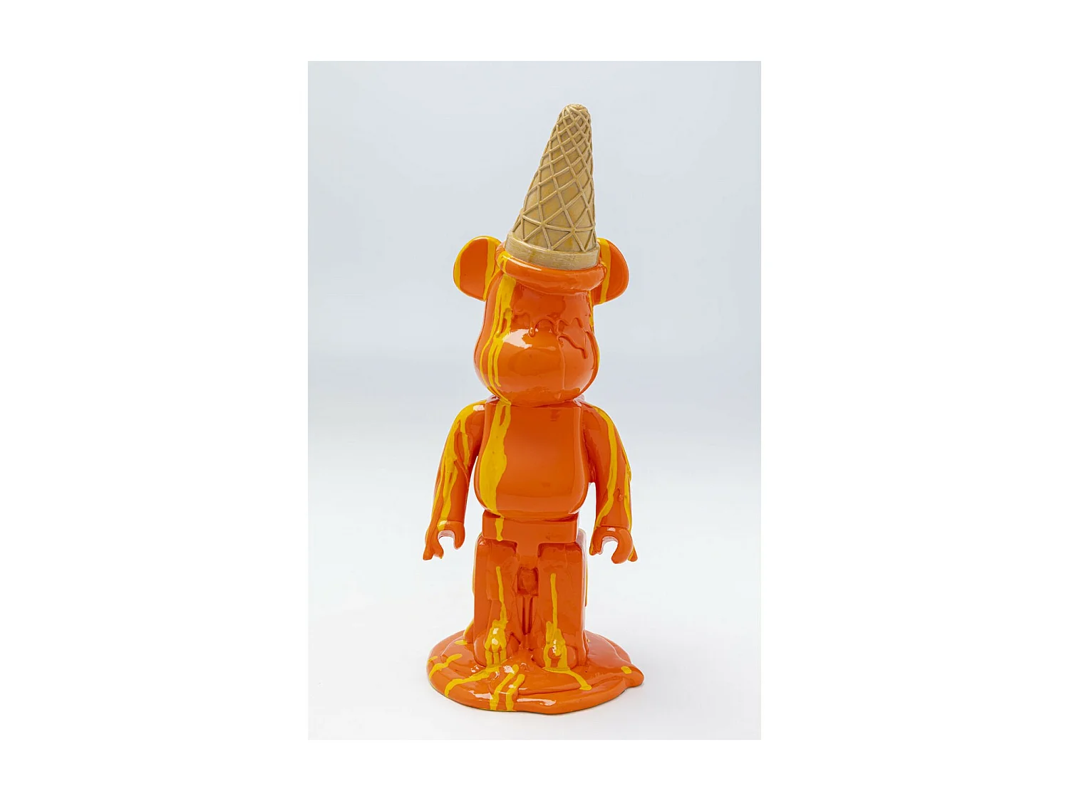 Deko Figur Gelato Bear Orange 40cm