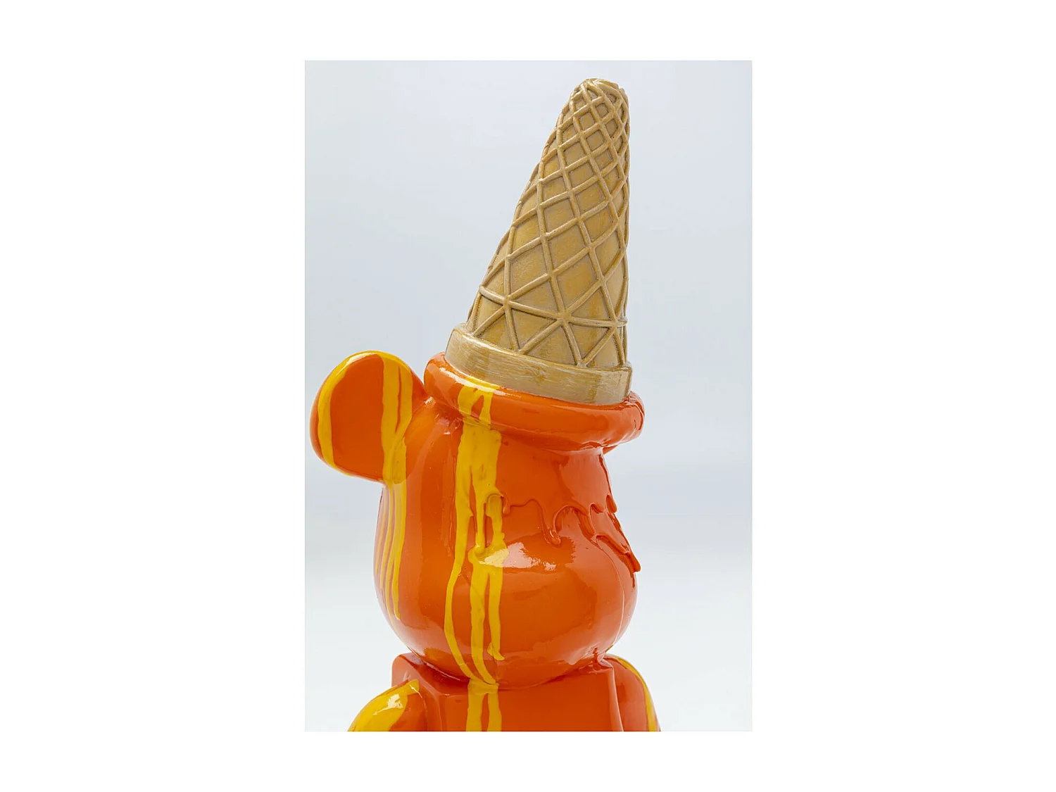 Deko Figur Gelato Bear Orange 40cm