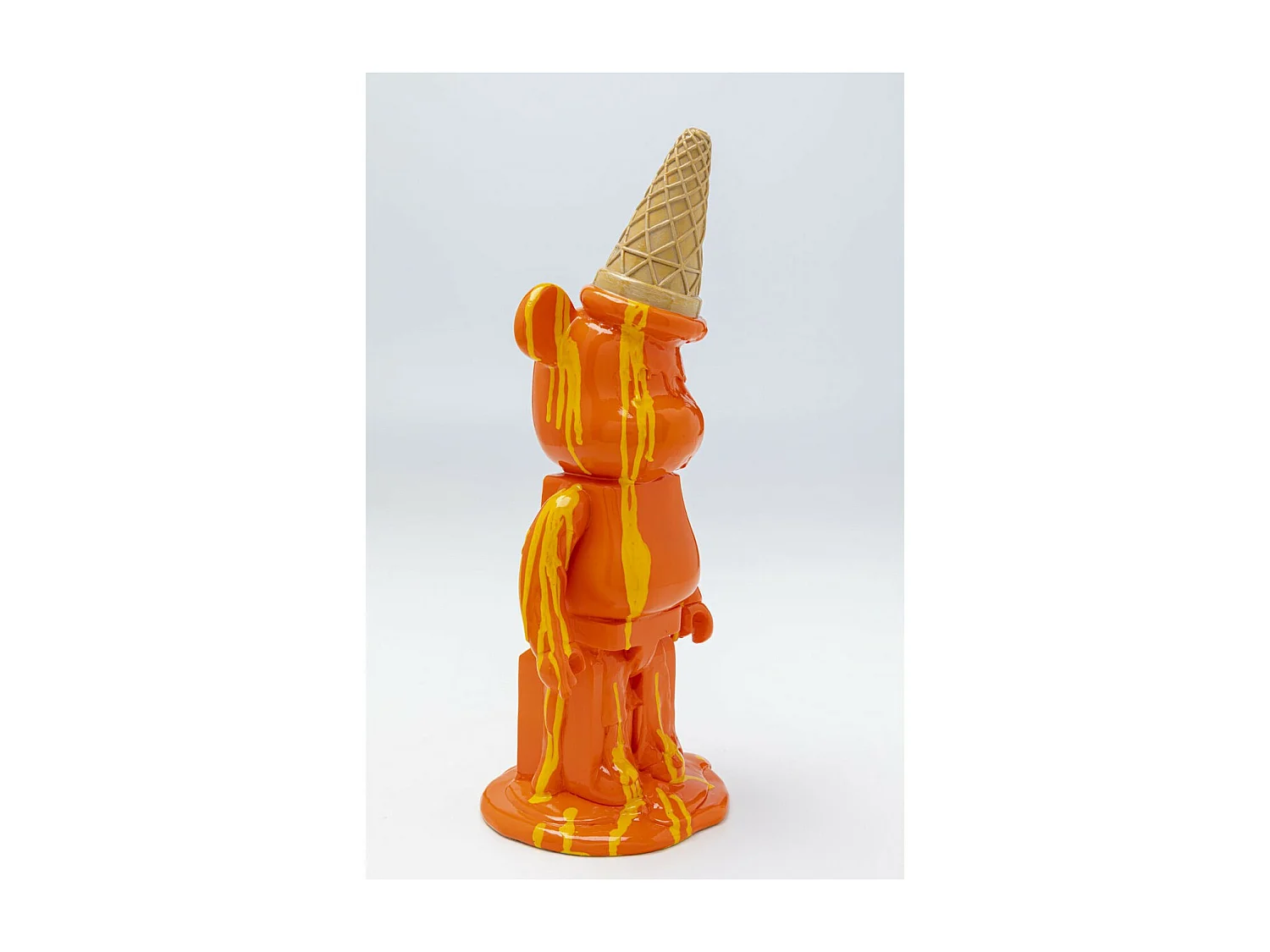 Deko Figur Gelato Bear Orange 40cm