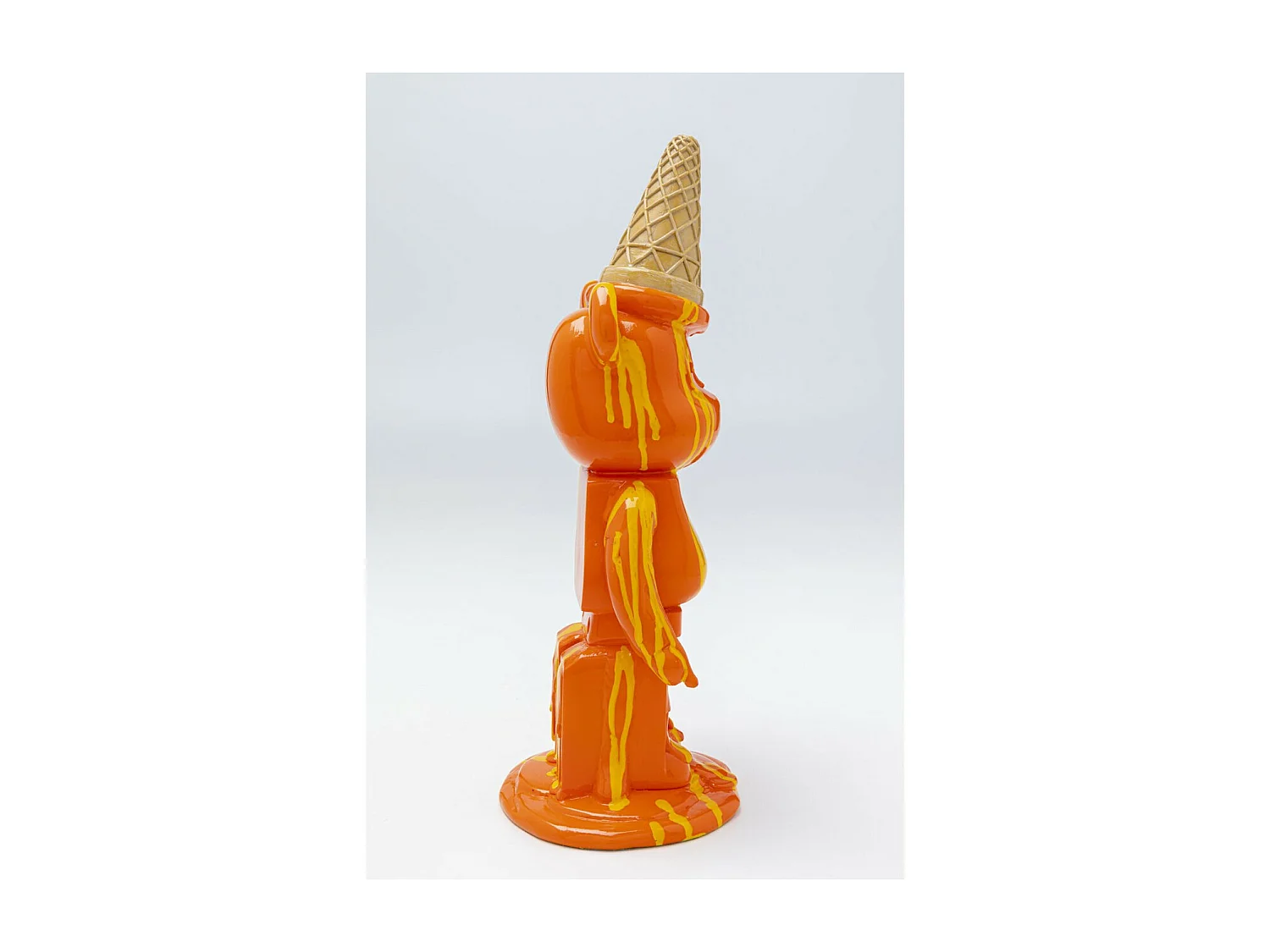 Deko Figur Gelato Bear Orange 40cm