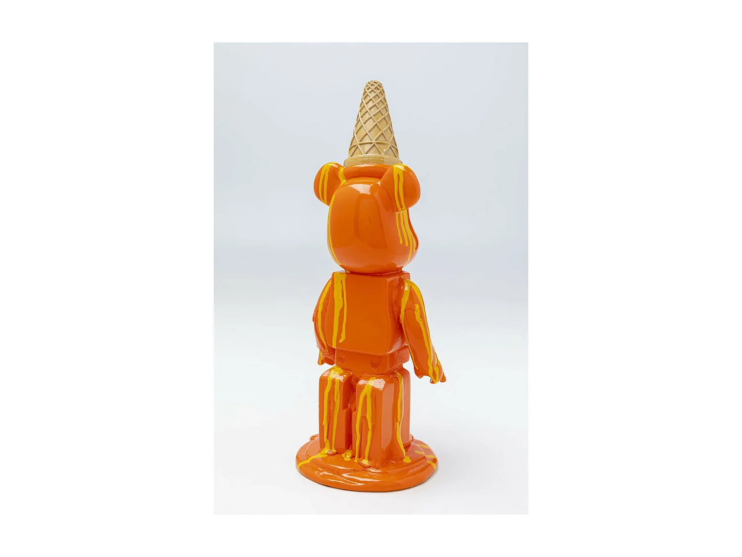 Deko Figur Gelato Bear Orange 40cm