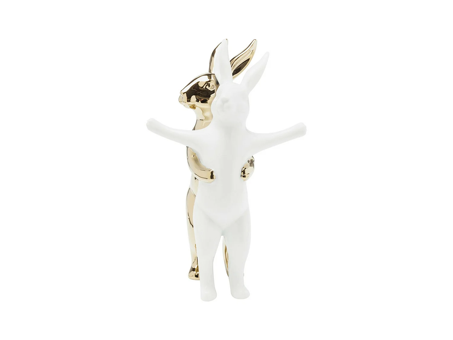 Figura decorativa Hugging Rabbits medio