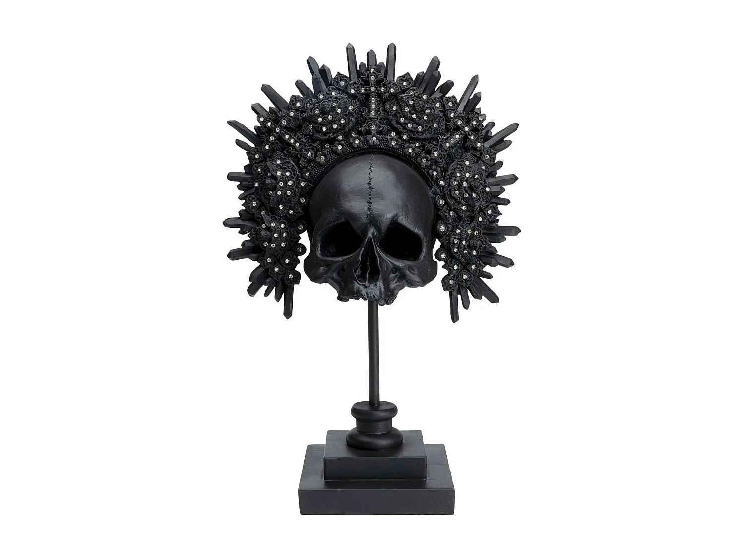 Objet décoratif King Skull noir 49cm