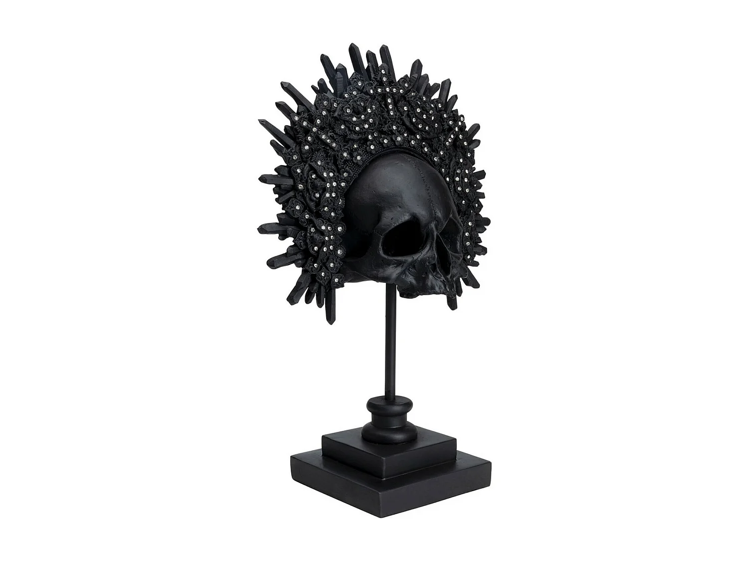 Objet décoratif King Skull noir 49cm