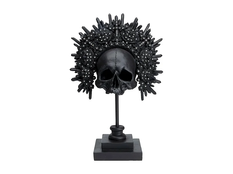 Objet décoratif King Skull noir 49cm