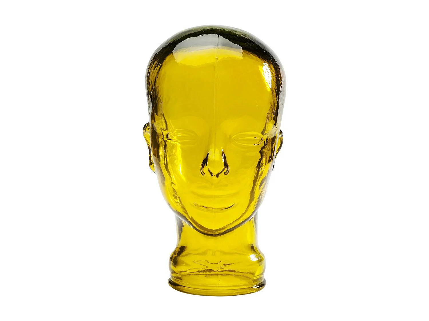 Tête décorative transparente ass. 29cm