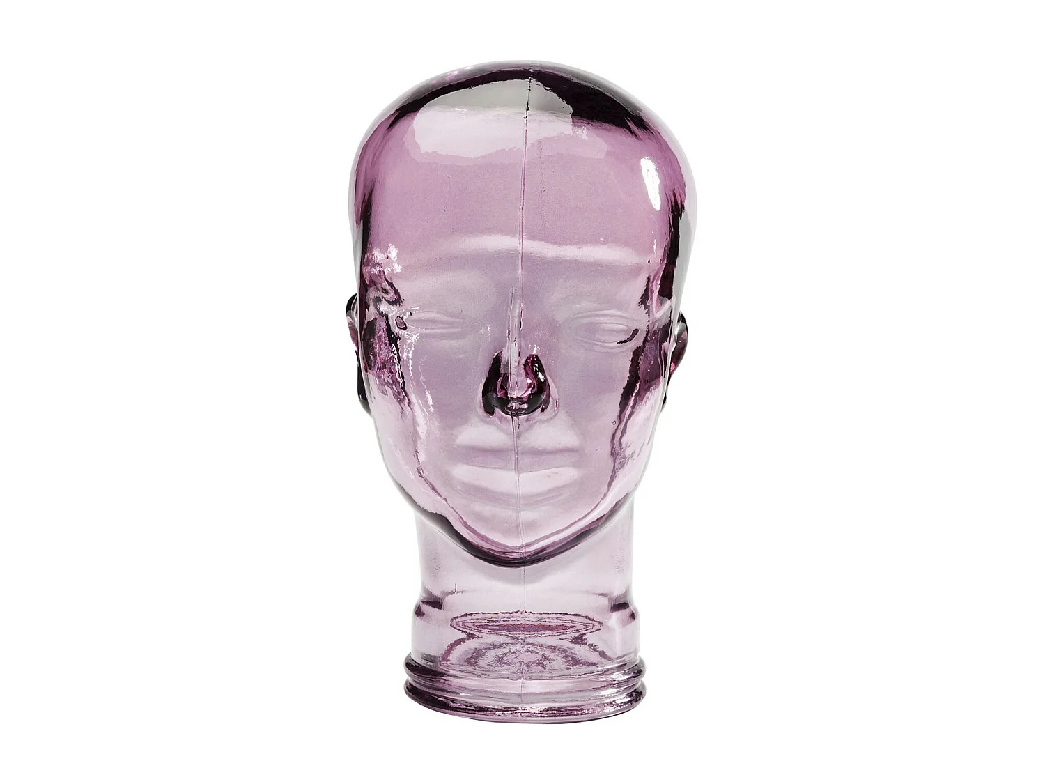 Tête décorative transparente ass. 29cm