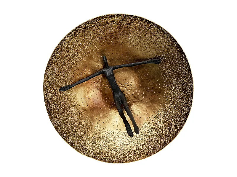 Objet mural Umano laiton Ø59cm