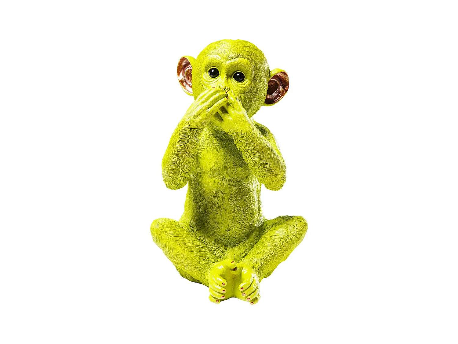 Tirelire Monkey Iwazaru citron  vert