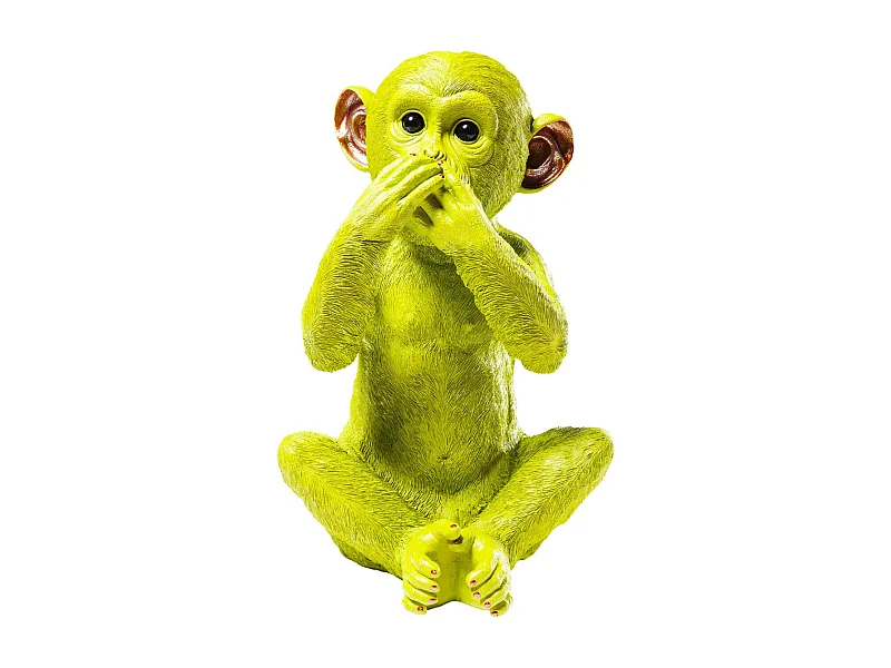 Spardose Monkey Iwazaru Grün