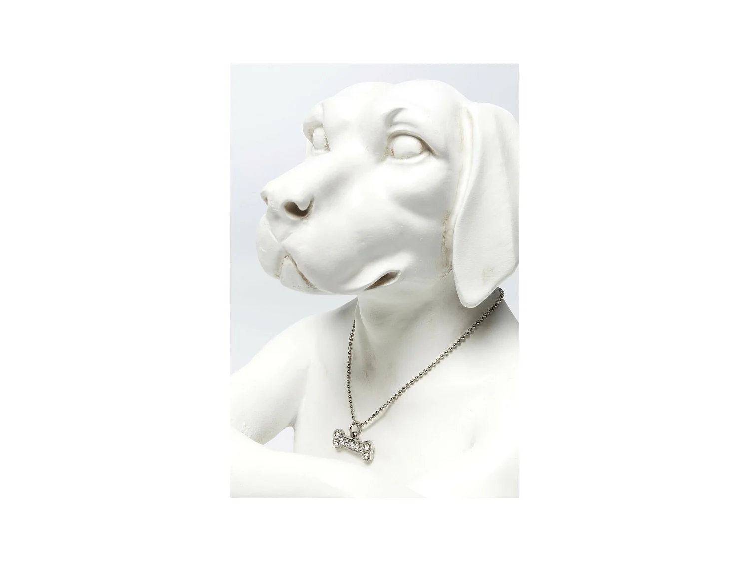 Figura decorativa Gangster Dog crema