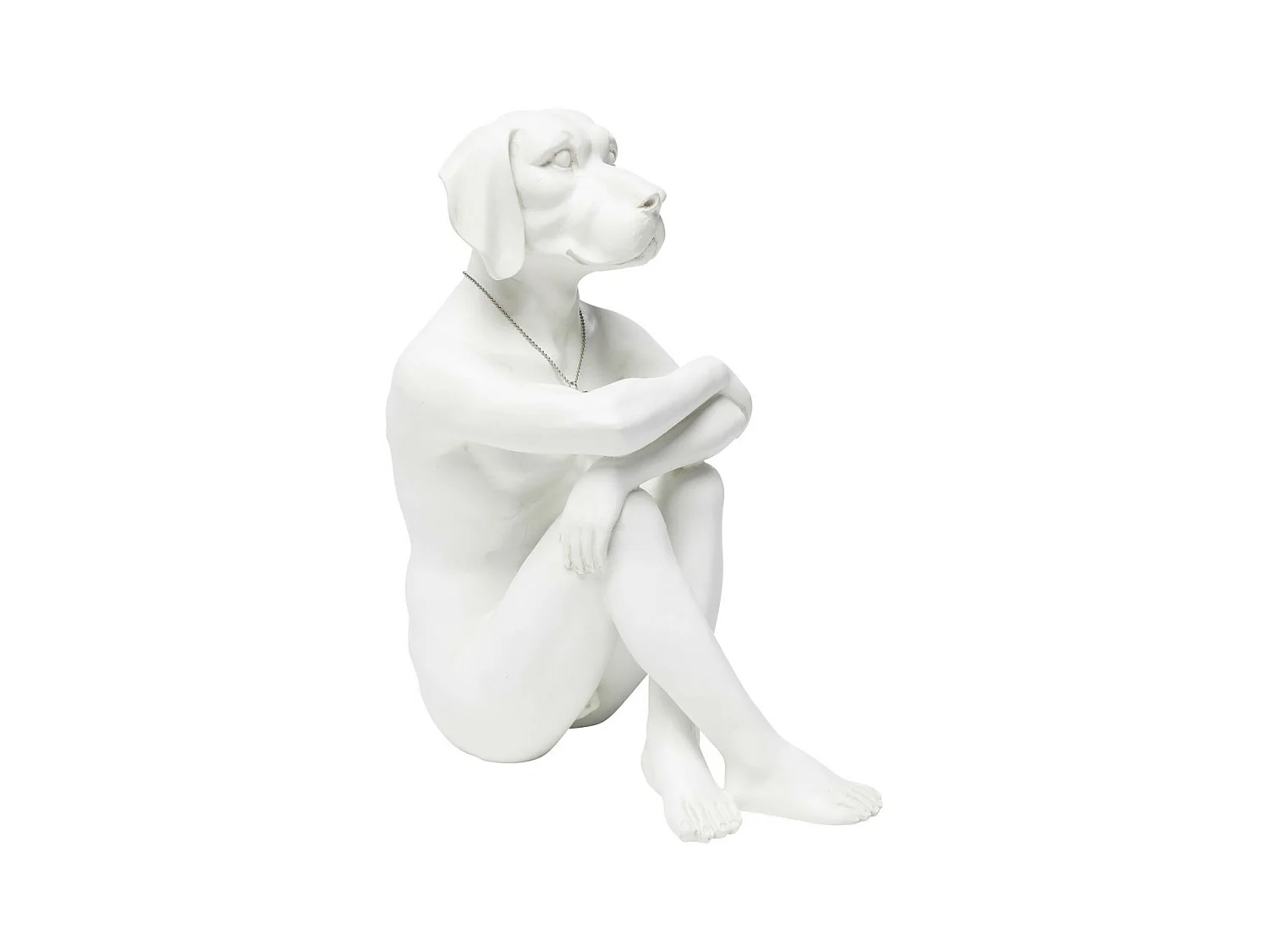 Figura decorativa Gangster Dog crema