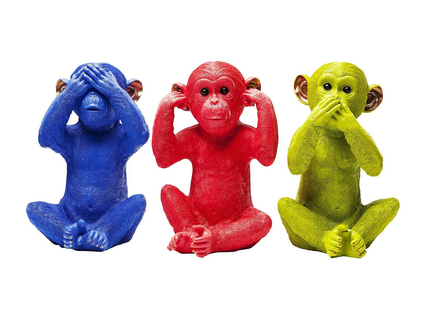 Spardose Monkey Mizaru Blau