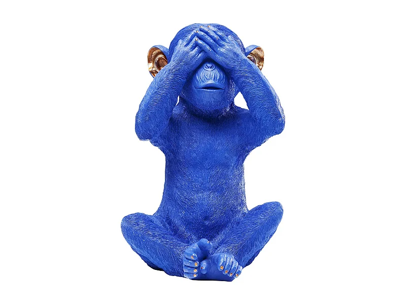 Spardose Monkey Mizaru Blau