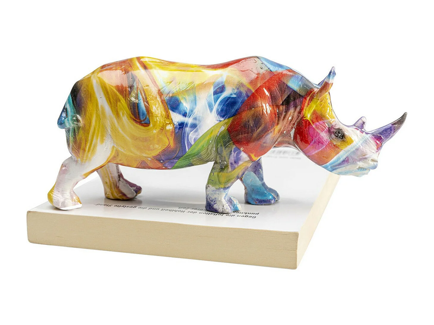 Deko Figur Colored Rhino