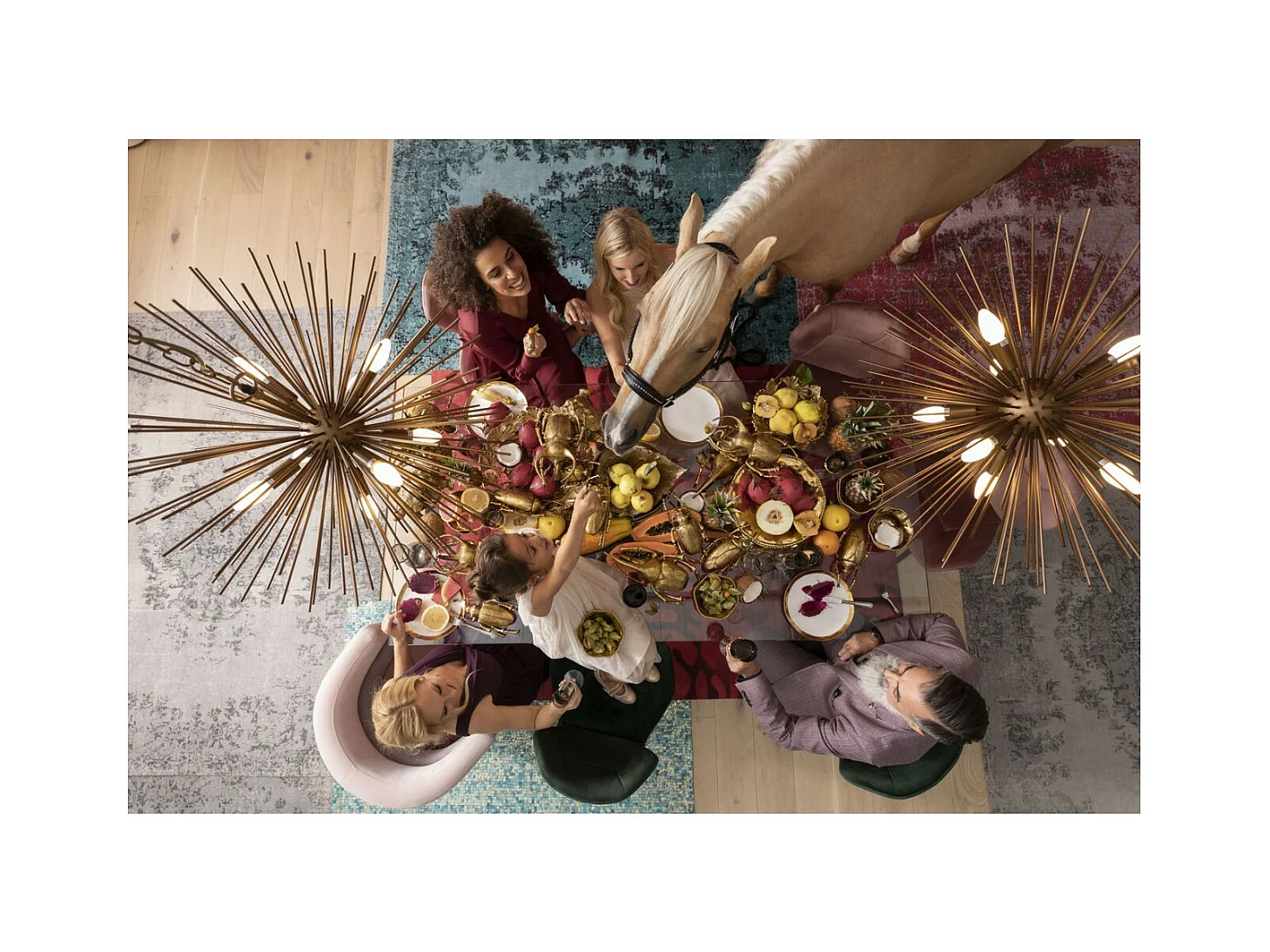 Decorazione da parete Longicorn Beetle oro