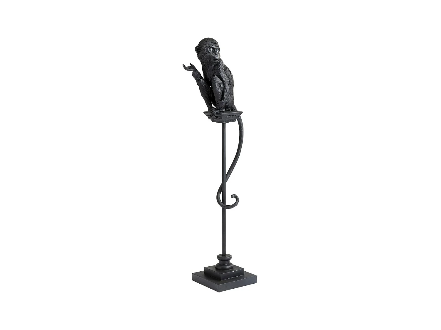 Figura decorativa Circus Monkey nero 108cm