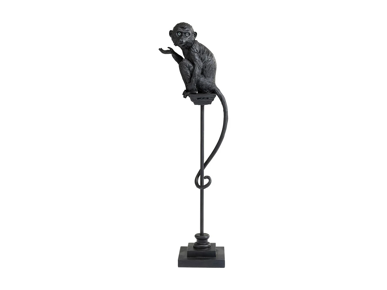 Deko Figur Circus Monkey Schwarz 108