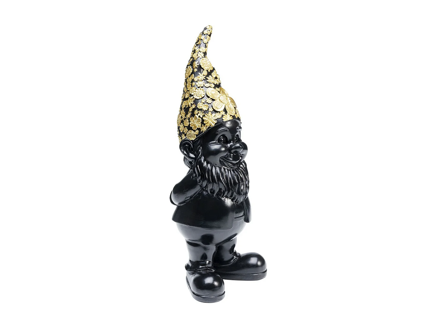 Figurine décorative Nain Standing noir-doré 30