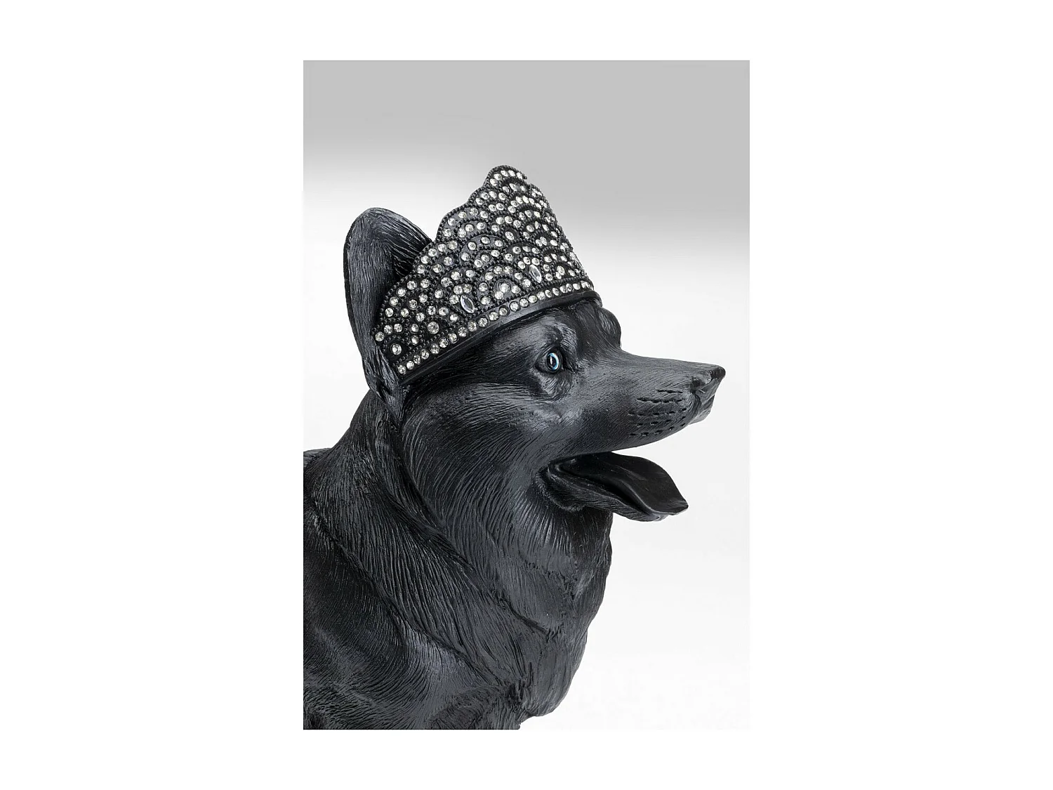 Figurine décorative Royal Standing Corgi noir 52cm