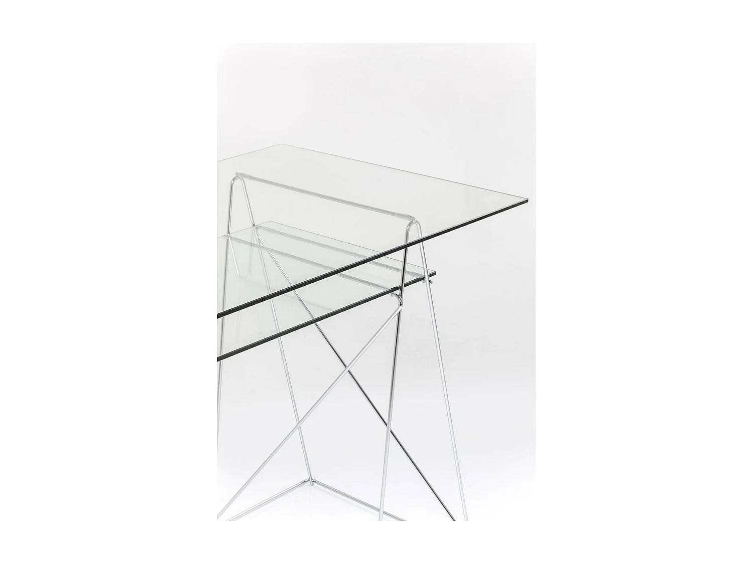 Table Polar chromé  8 mm (verre trempé)