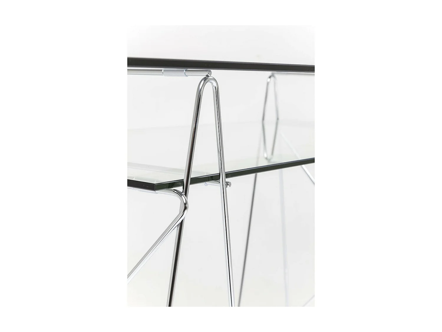 Table Polar chromé  8 mm (verre trempé)