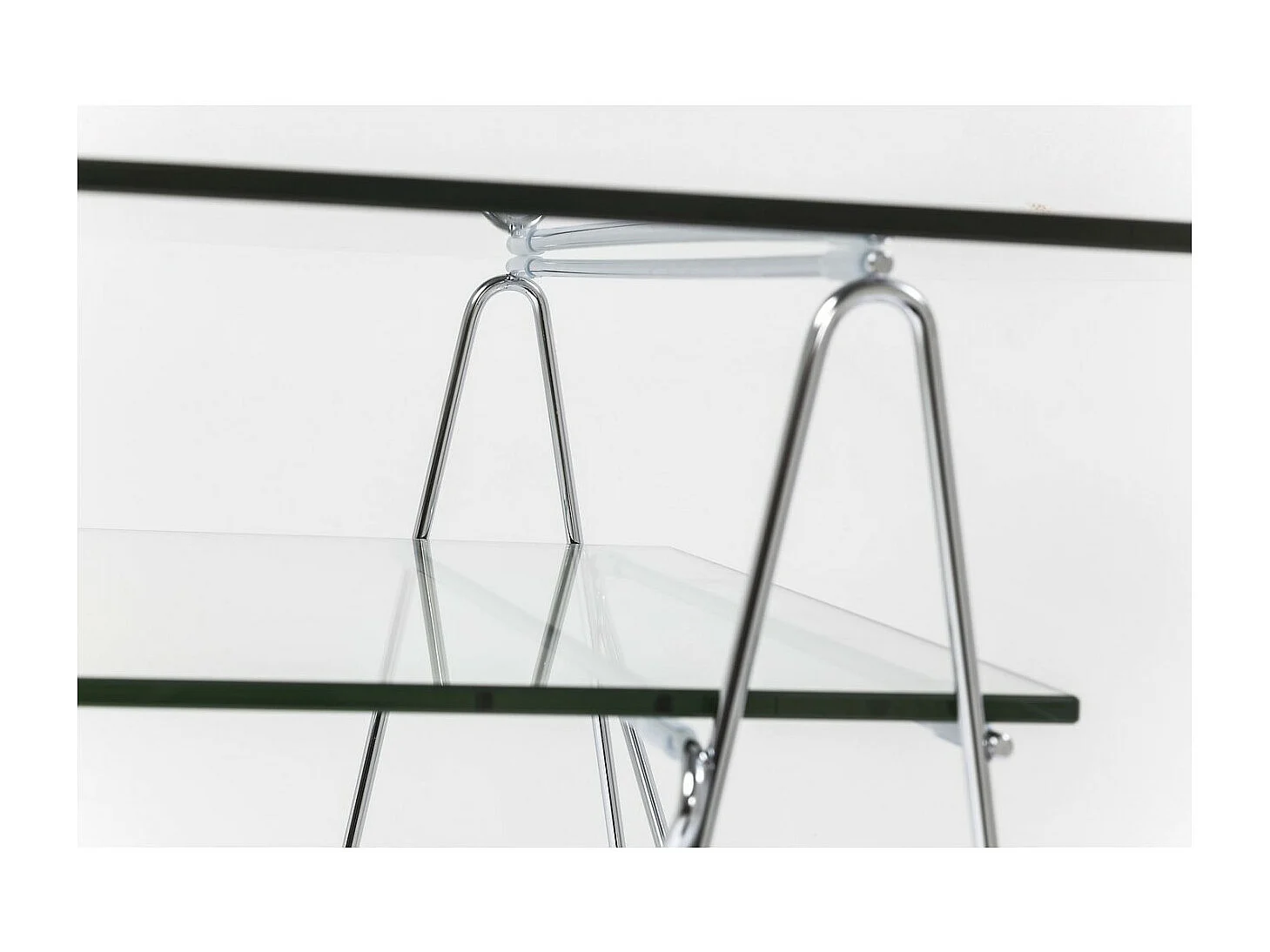 Table Polar chromé  8 mm (verre trempé)