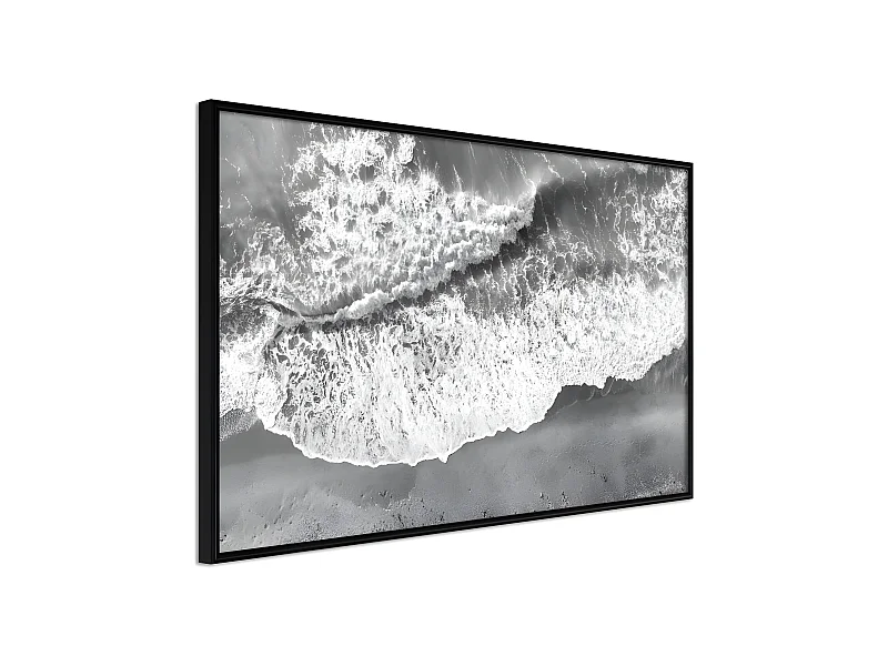 Affiche Murale Encadrée "Power of the Sea" 45 x 30 cm Noir