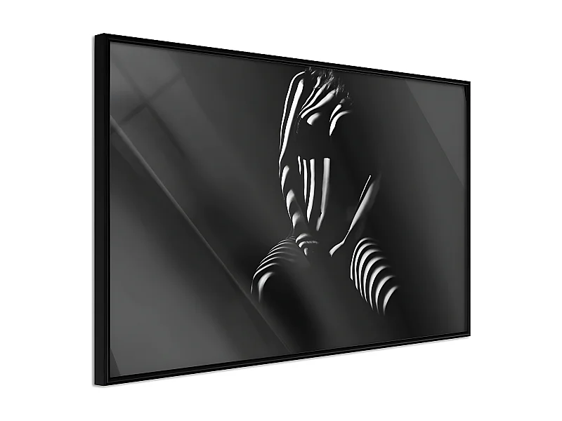 Affiche Murale Encadrée "Blinds Shadow" 90 x 60 cm Noir