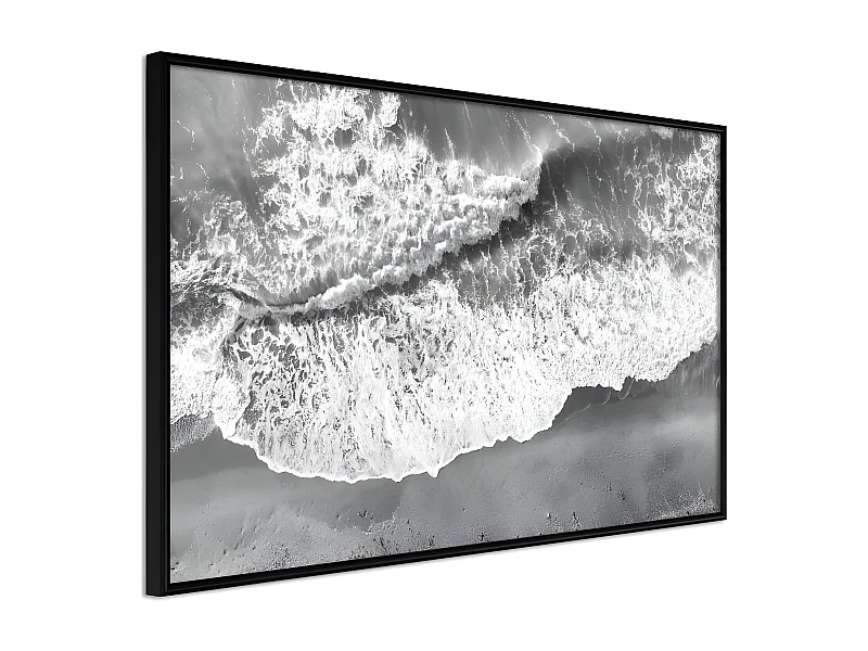 Affiche Murale Encadrée "Power of the Sea" 60 x 40 cm Noir