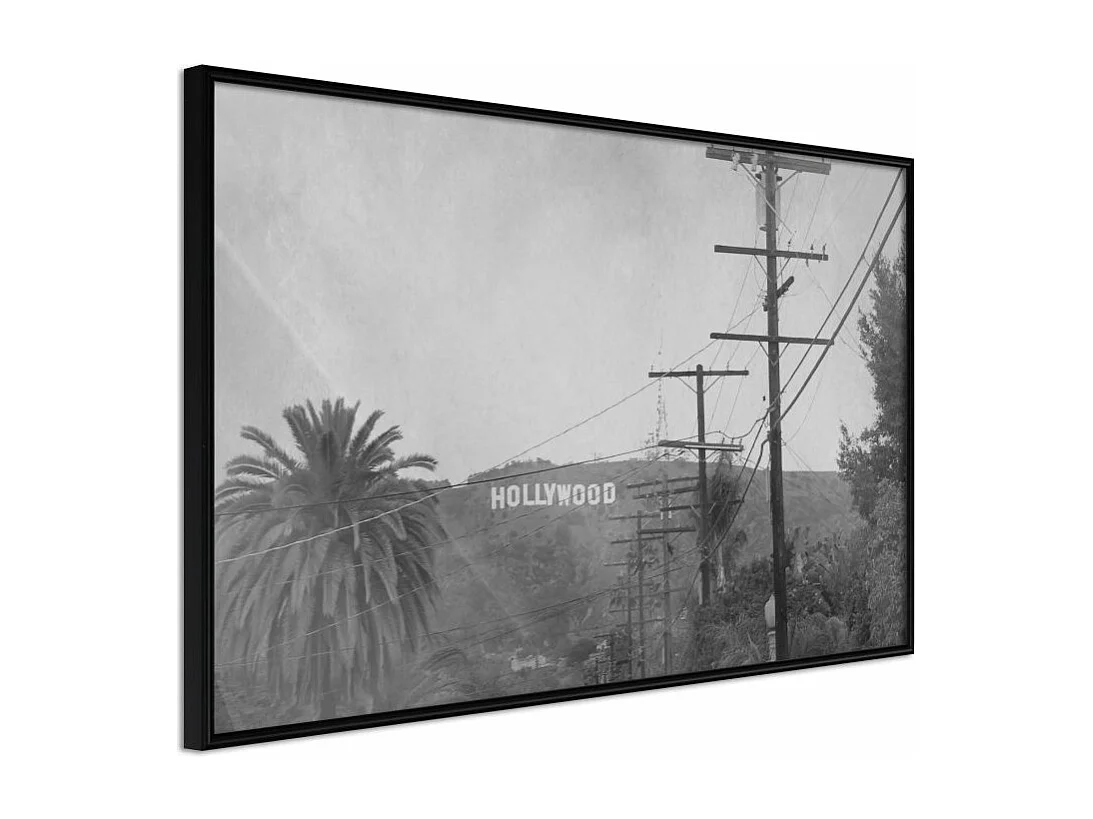 Affiche Murale Encadrée "Old Hollywood" 90 x 60 cm Noir