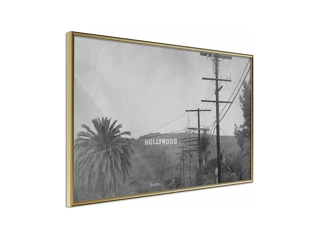 Affiche Murale Encadrée "Old Hollywood" 60 x 40 cm Or