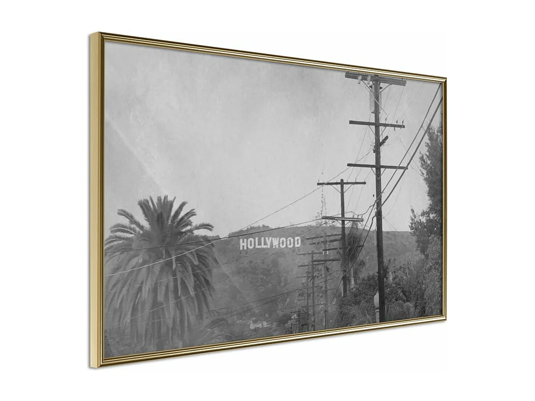 Affiche Murale Encadrée "Old Hollywood" 60 x 40 cm Or