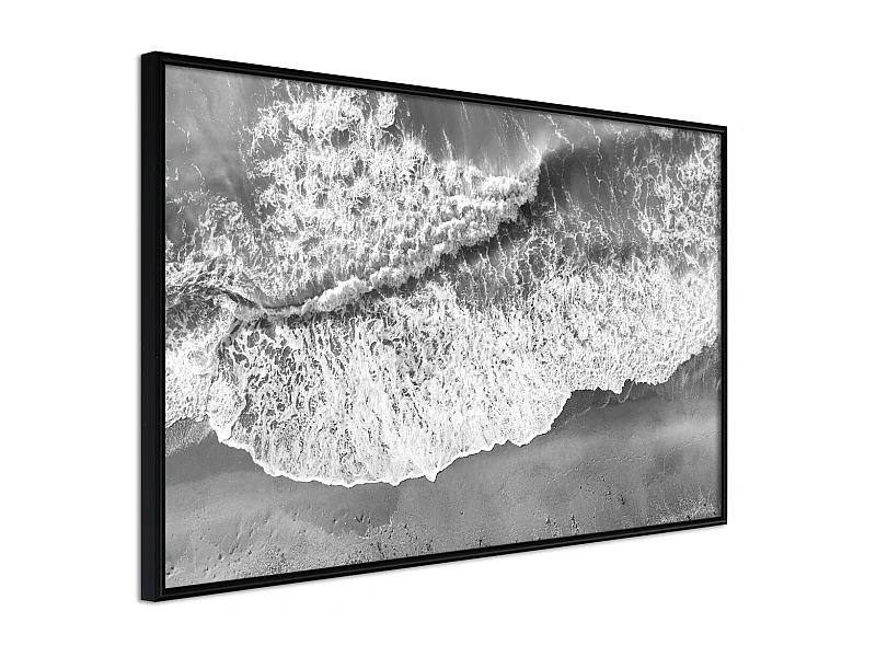 Affiche Murale Encadrée "Power of the Sea" 30 x 20 cm Noir