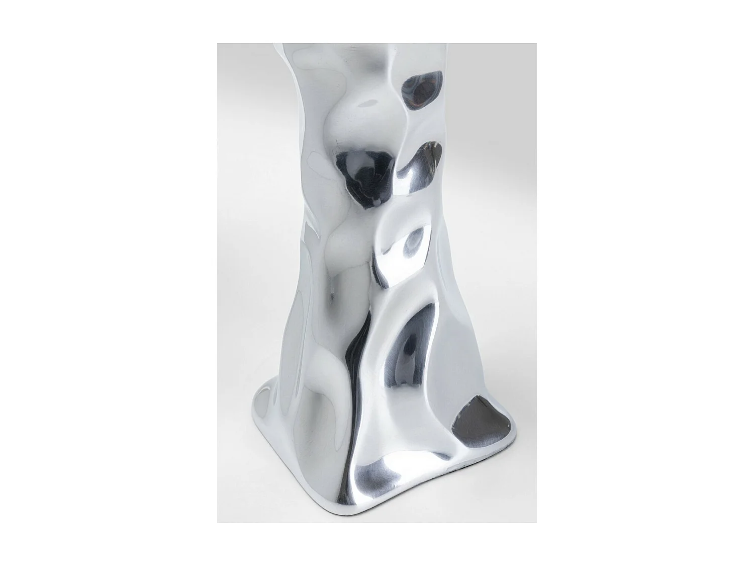 Bougeoir Jade argenté 38cm