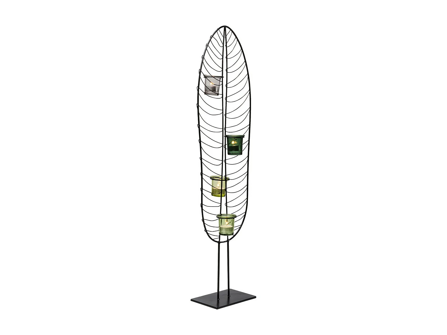 Porte-bougies Leaf Wire 86cm