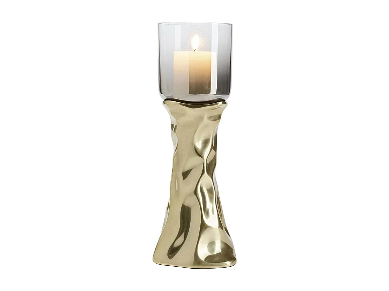 Bougeoir Jade doré 38cm
