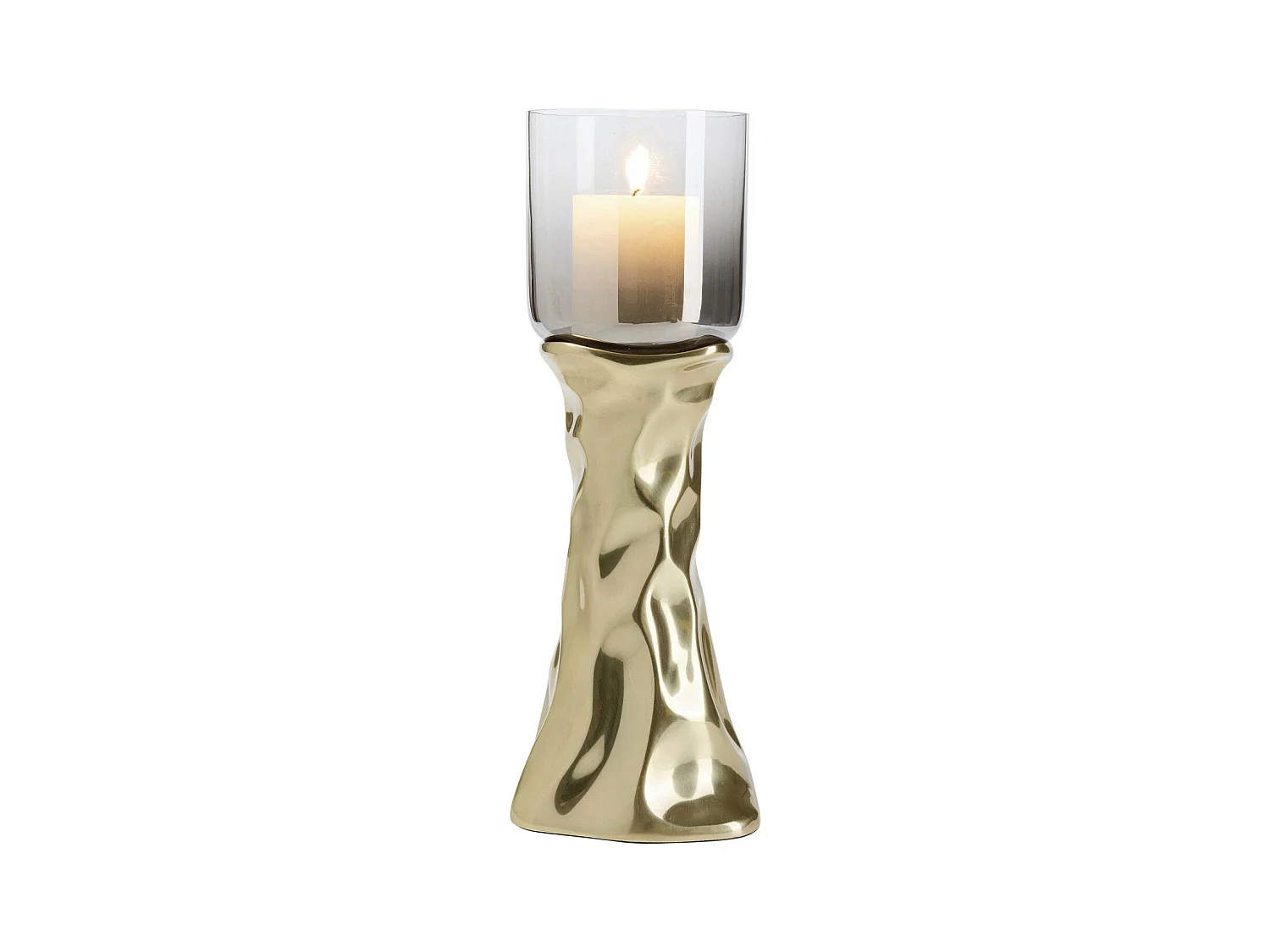 Bougeoir Jade doré 38cm