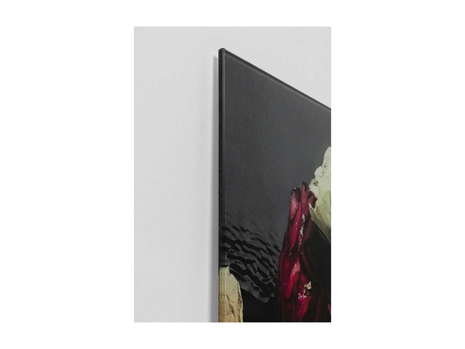 Quadro in vetro Flower Art Lady 80x80cm