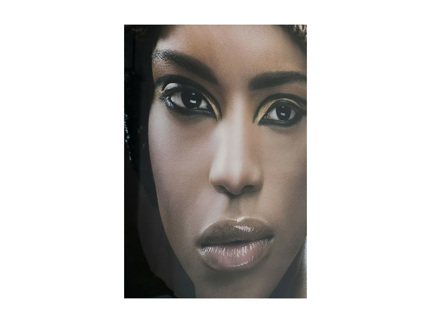 Bild Glas Royal Headdress Face 150x100cm