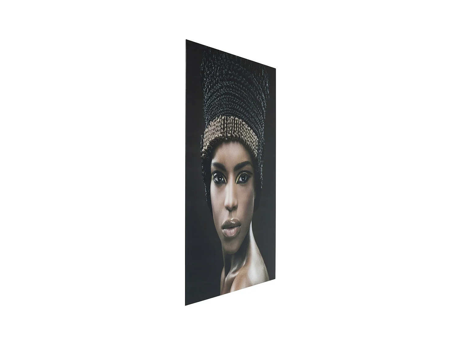 Bild Glas Royal Headdress Face 150x100cm