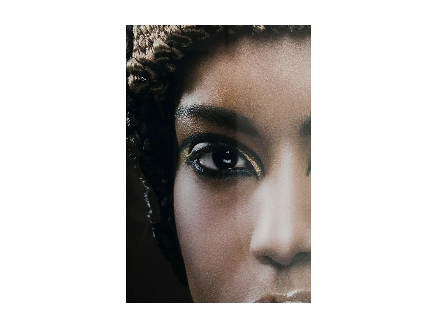 Quadro in vetro Royal Headdress Face 100x150cm