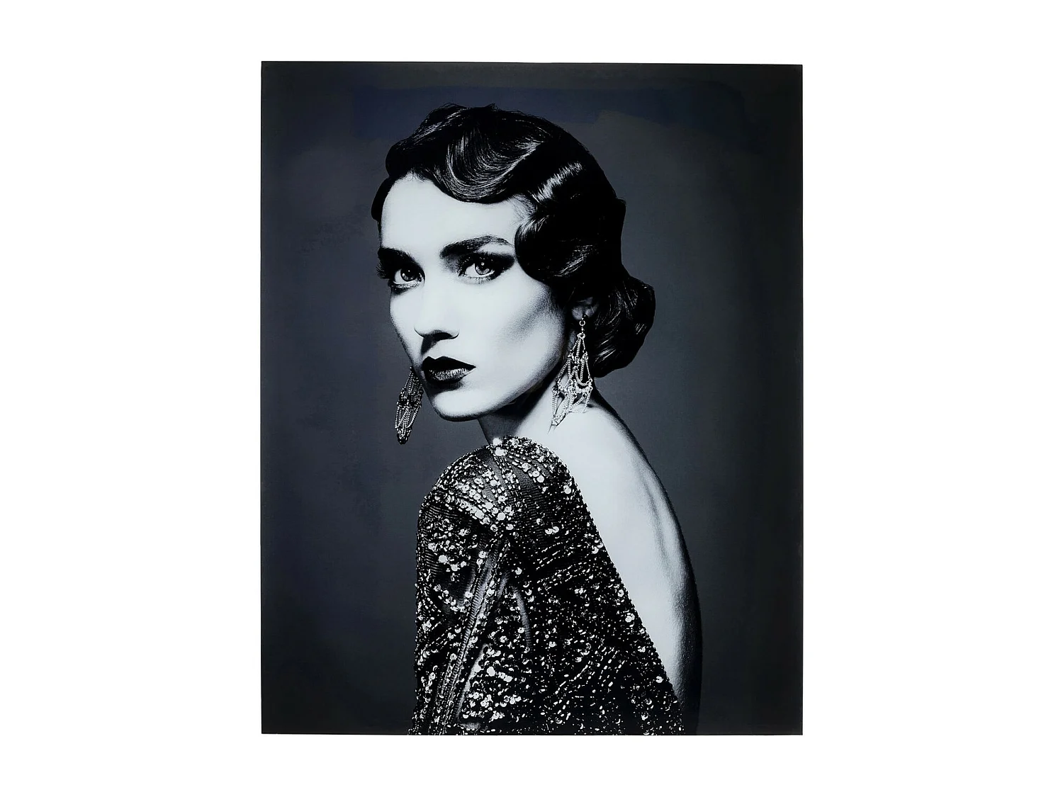 Quadro in vetro Beauty Lady 120x150cm